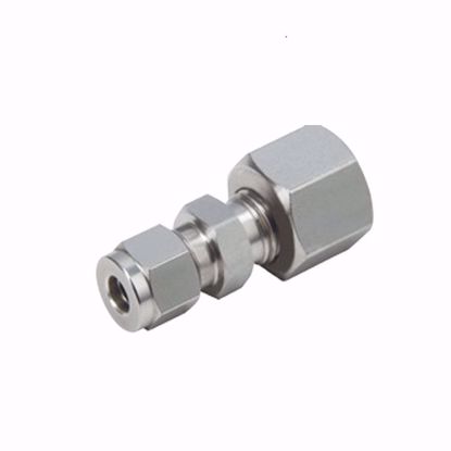 Picture of Stainless Steel Nanopure Tube Fitting, Bulkhead Union, 1/4 in. Tube OD
