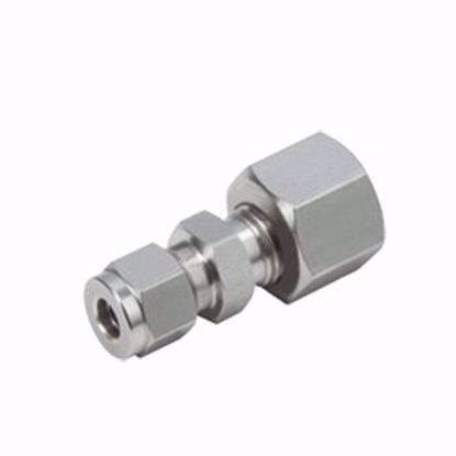Picture of Female Bulkhead Connector For Metric Tube