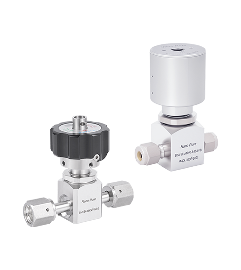 Picture of UHP Straight-through SDA\SDA30 series Diaphragm Valve